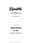 Manitou 81 XE Repair Manual 547368DE