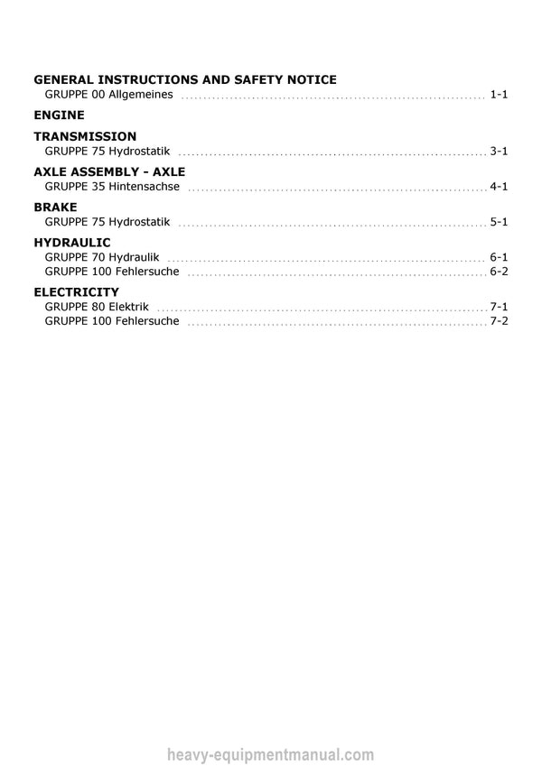 Manitou 81 XE Service Repair Manual (547368DE) PDF - German