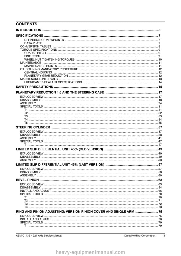 Manitou AXLE 221 Repair Manual 647752EN 2018