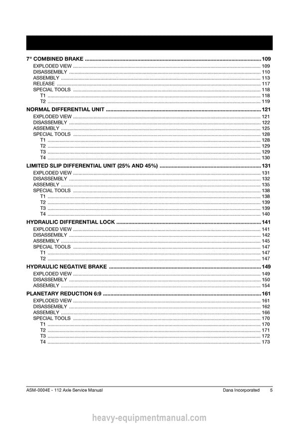Manitou AXLE Type 112 Repair Manual (647013EN) PDF