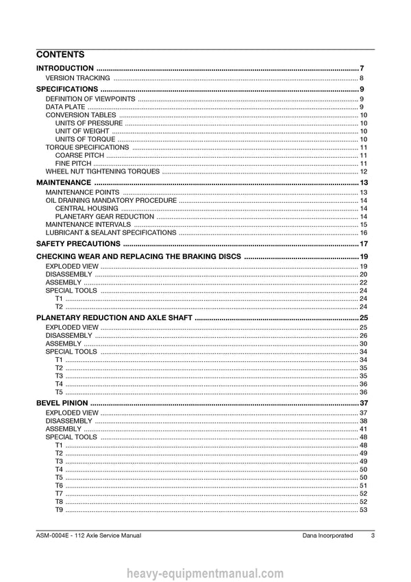 Manitou AXLE Type 112 Repair Manual 647013EN 2017