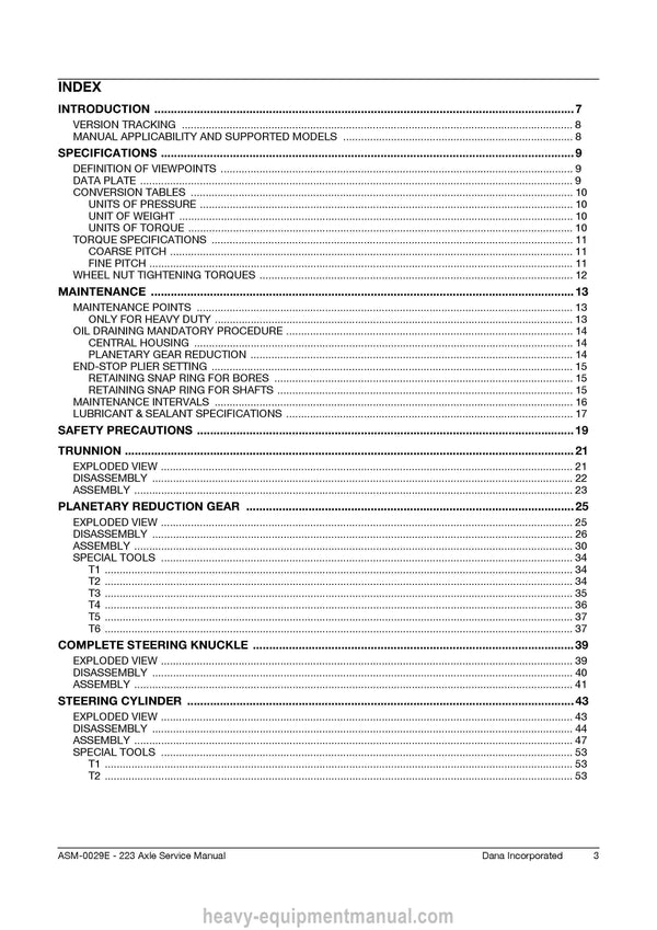 Manitou DANA AXLE 223 Service Manual 52821352EN 2023