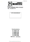 Manitou D 155.D 179D 206.D 239D 246.D 268D 310.D 358 Service Manual 47217EN