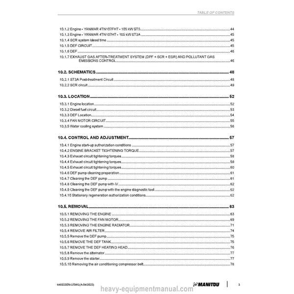 Manitou MHT 790 145Y MINING ST5 S1 Service Manual (649353EN-USMG) PDF