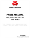 Massey Ferguson 1306 / 1307 / 1308 / 1309 / 1310 Disc Mower Parts Manual - Download PDF