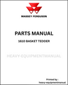 Massey Ferguson 1610 Basket Tedder Parts Manual - Download PDF