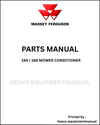 Massey Ferguson 164 / 166 Mower Conditioner Parts Manual - Download PDF