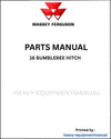 Massey Ferguson 16 Bumblebee Hitch Parts Manual - Download PDF