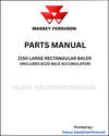 Massey Ferguson 2150 Large Rectangular Baler (Includes AC20 Bale Accumulator) Parts Manual - Download PDF