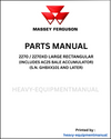 Massey Ferguson 2270 / 2270XD Large Rectangular Baler Parts Manual - Download PDF (S.N. GHBXX101 AND LATER)
