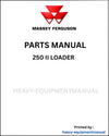 Massey Ferguson 250 II Loader Parts Manual - Download PDF
