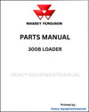 Massey Ferguson 300B Loader Parts Manual - Download PDF