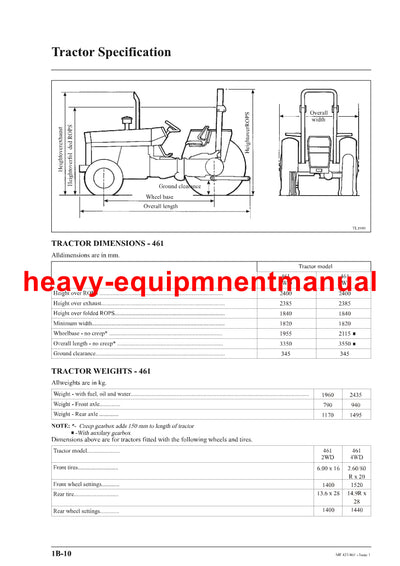 PDF MASSEY FERGUSON 431 461 TRACTOR (TURKEY) WORKSHOP SERVICE MANUAL