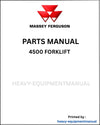 Massey Ferguson 4500 Forklift Parts Manual - Download PDF