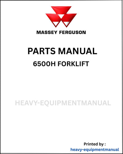 Massey Ferguson 6500H Forklift Parts Manual - Download PDF