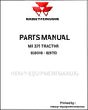 Massey Ferguson MF 375 Tractor Parts Manual B18008 - 819750 PDF Download