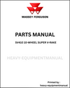 Massey Ferguson SV410 10-Wheel Super V-Rake Parts Manual - Download  PDF