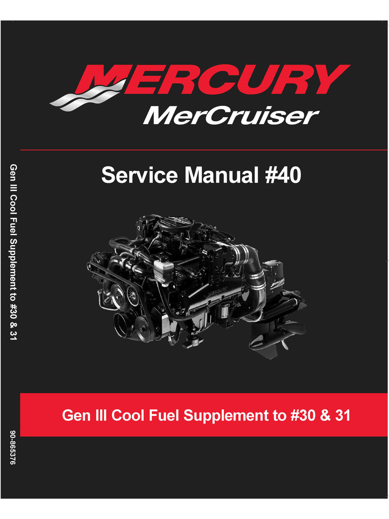 Mercury Mercruiser Gen III Cool Fuel Service Repair Manual