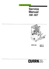 Clark NPR 345 NPR 17 20 (SM-587) Forklift Service Repair Manual - PDF Download