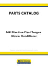 New Holland 1441 Discbine Pivot Tongue Mower Conditioner Parts Manual