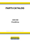 New Holland 1500 NH Combine Parts Manual (BASE UNIT)