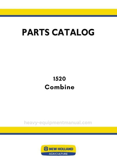 New Holland 1520 Combine Parts Manual