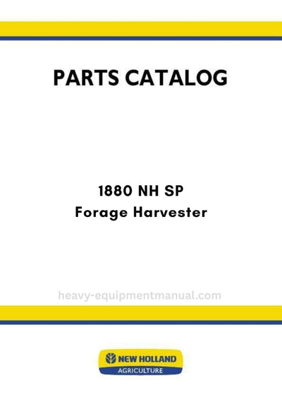 New Holland 1880 NH SP Forage Harvester Parts Manual