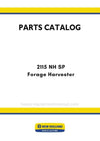 New Holland 2115 NH SP Forage Harvester Parts Manual