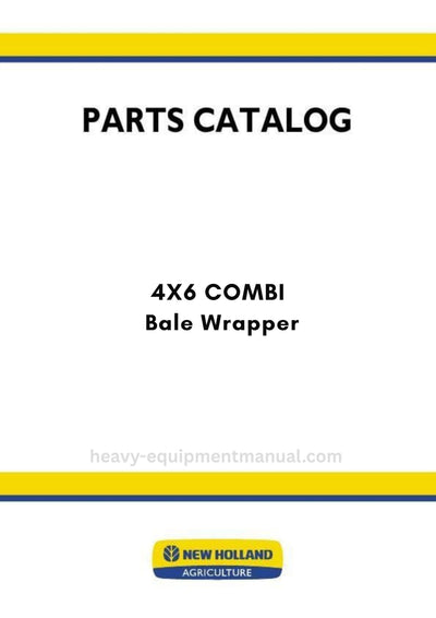 New Holland 4X6 COMBI Bale Wrapper Parts Manual
