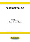 New Holland 552 Series Gehl Round Baler Parts Manual