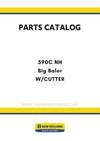 New Holland 590C NH Big Baler Parts Manual W/CUTTER
