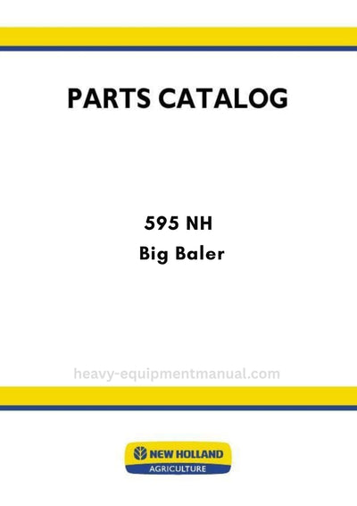 New Holland 595 NH Big Baler Parts Manual