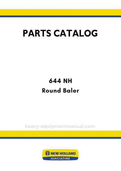 New Holland 644 NH Round Baler Parts Manual