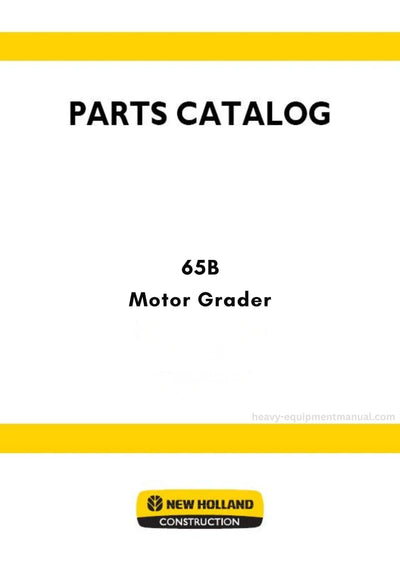 New Holland 65B Motor Grader Parts Manual