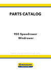 New Holland 905 Speedrower Windrower Parts Manual
