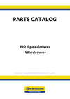 New Holland 910 Speedrower Windrower Parts Manual