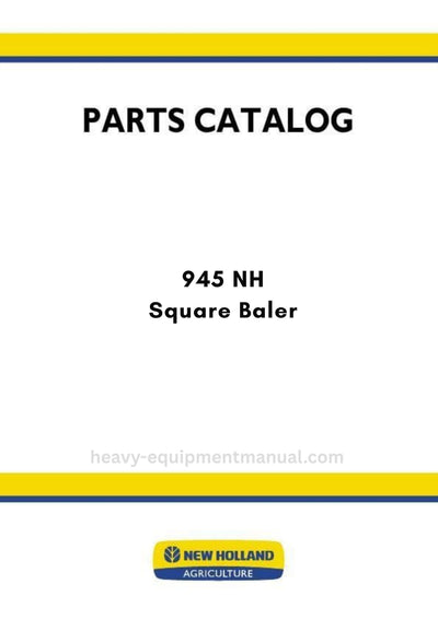 New Holland 945 NH Square Baler Parts Manual (France)