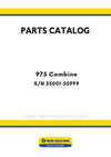 New Holland 975 Combine Parts Manual S/N 55001-55999
