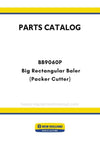 New Holland BB9060P Big Rectangular Baler Parts Manual (Packer Cutter)