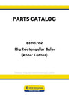 New Holland BB9070R Big Rectangular Baler Parts Manual (Rotor Cutter)