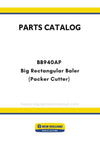 New Holland BB940AP Big Rectangular Baler Parts Manual (Packer Cutter)