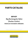 New Holland BB940P Big Rectangular Baler Parts Manual (Packer Cutter) FROM S/N XXX238001 ONWARDS