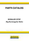 New Holland BIGBALER 1270P Big Rectangular Baler Parts Manual