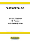 New Holland BIGBALER 1290P HD Packer High Density Baler Parts Manual