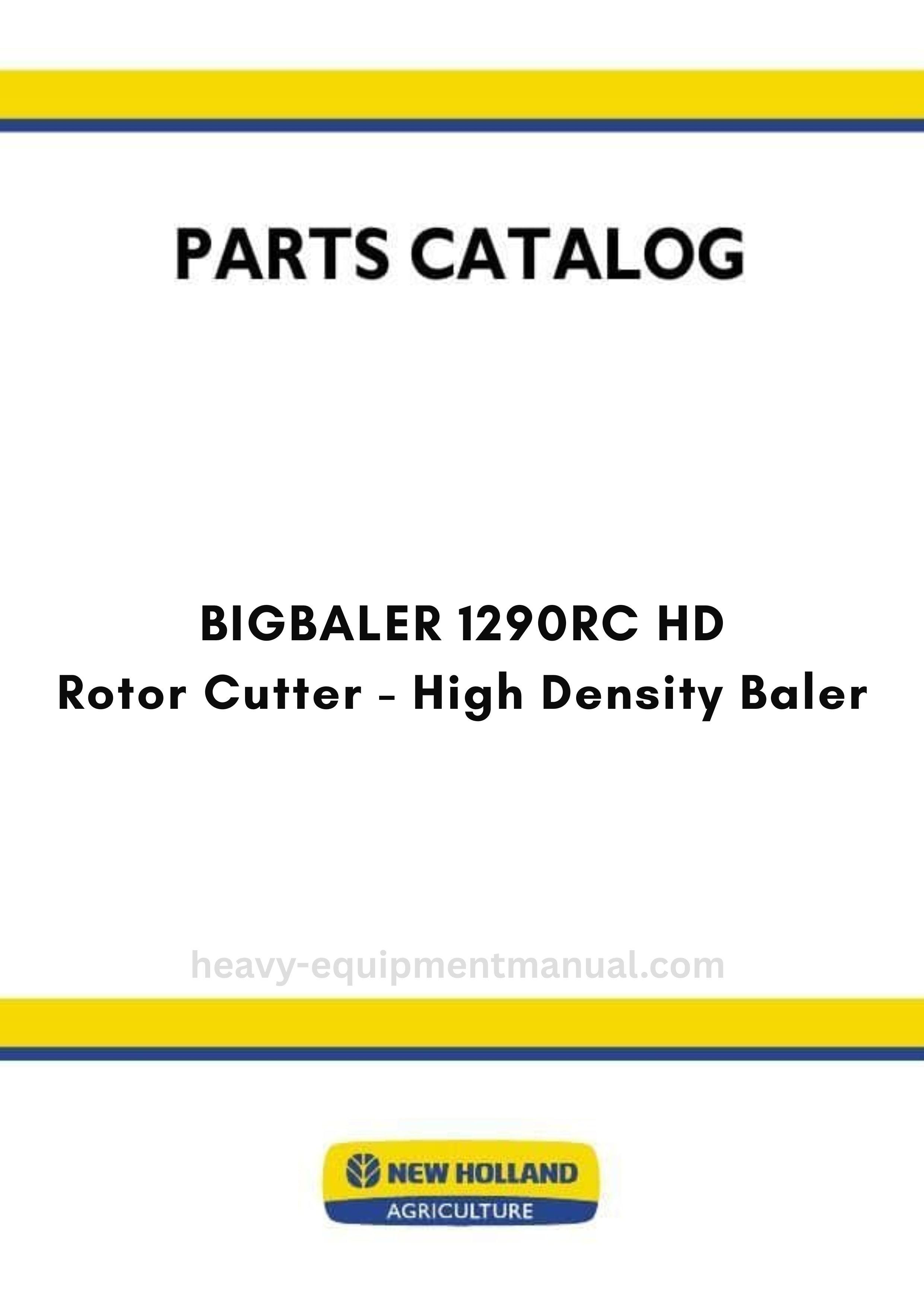 Boat Rotor String Cutter New Holland BIGBALER 1290RC HD Rotor Cutter - H... – Heavy Equipment Manual