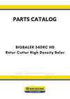 New Holland BIGBALER 340RC HD Rotor Cutter High Density Baler Parts Manual