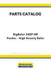 New Holland BigBaler 340P-HD - Packer - High Density Baler Parts Manual (yellow)
