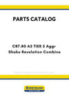 New Holland CR7.80 A5 TIER 5 Aggr Shake Revelation Combine Parts Manual - (NAFTA)