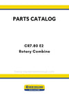 New Holland CR7.80 E2 Rotary Combine Parts Manual