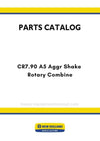 New Holland CR7.90 A5 Aggr Shake Rotary Combine Parts Manual